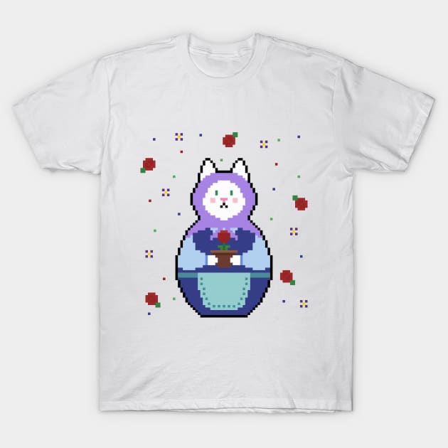 Gardening Matryoshkat T-Shirt by katnanigans